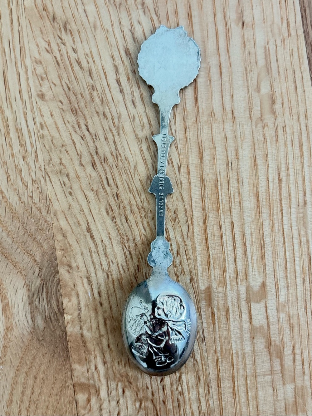Vintage Christmas Silver-Plated Collectible Spoon Gazelle - Picture 3 of 4